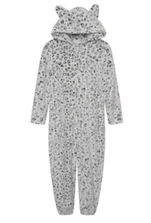 Picture of 04735 KIDS UNISEX CAT FLEECY JUMPSUIT/ONSIE